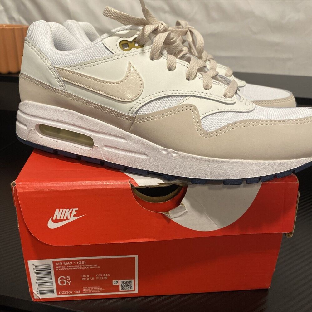 [DZ3307-103] GRADE SCHOOL NIKE AIR MAX 1 6.5 Youth (women's‎ 8)